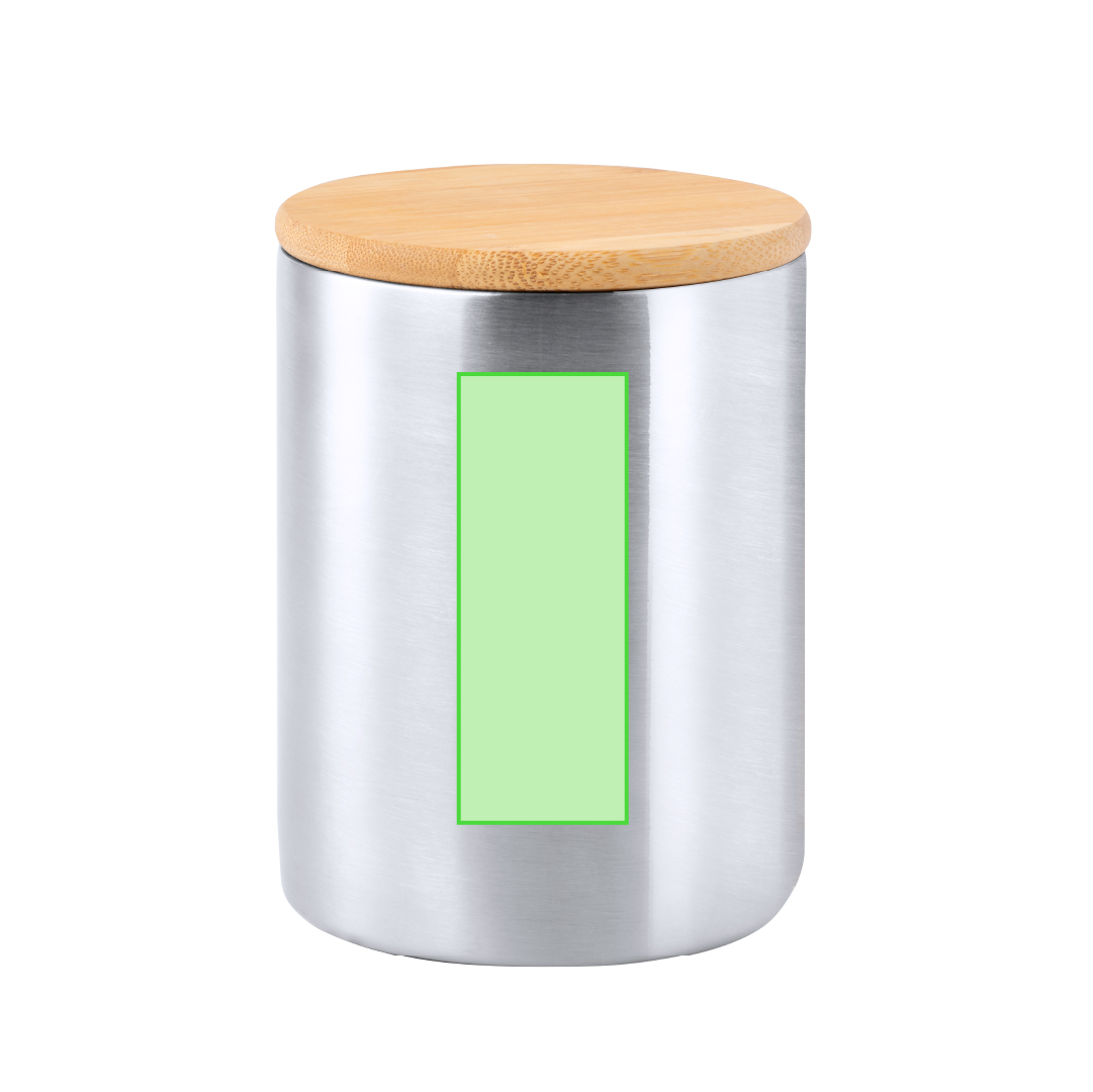 Centered on the handle