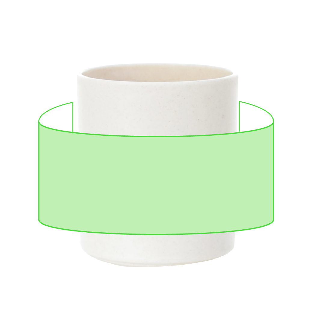 Around the cup