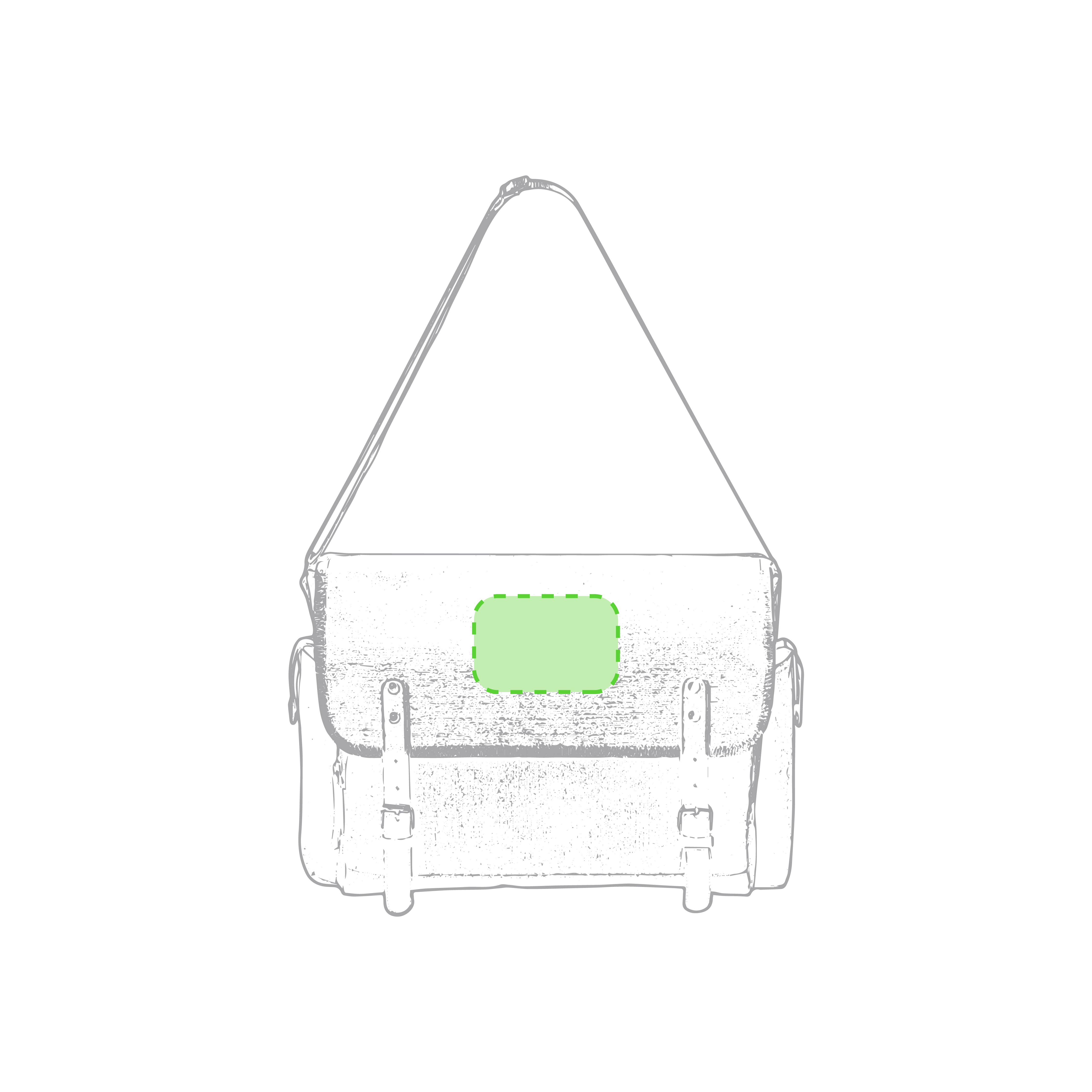 Centered on flap
