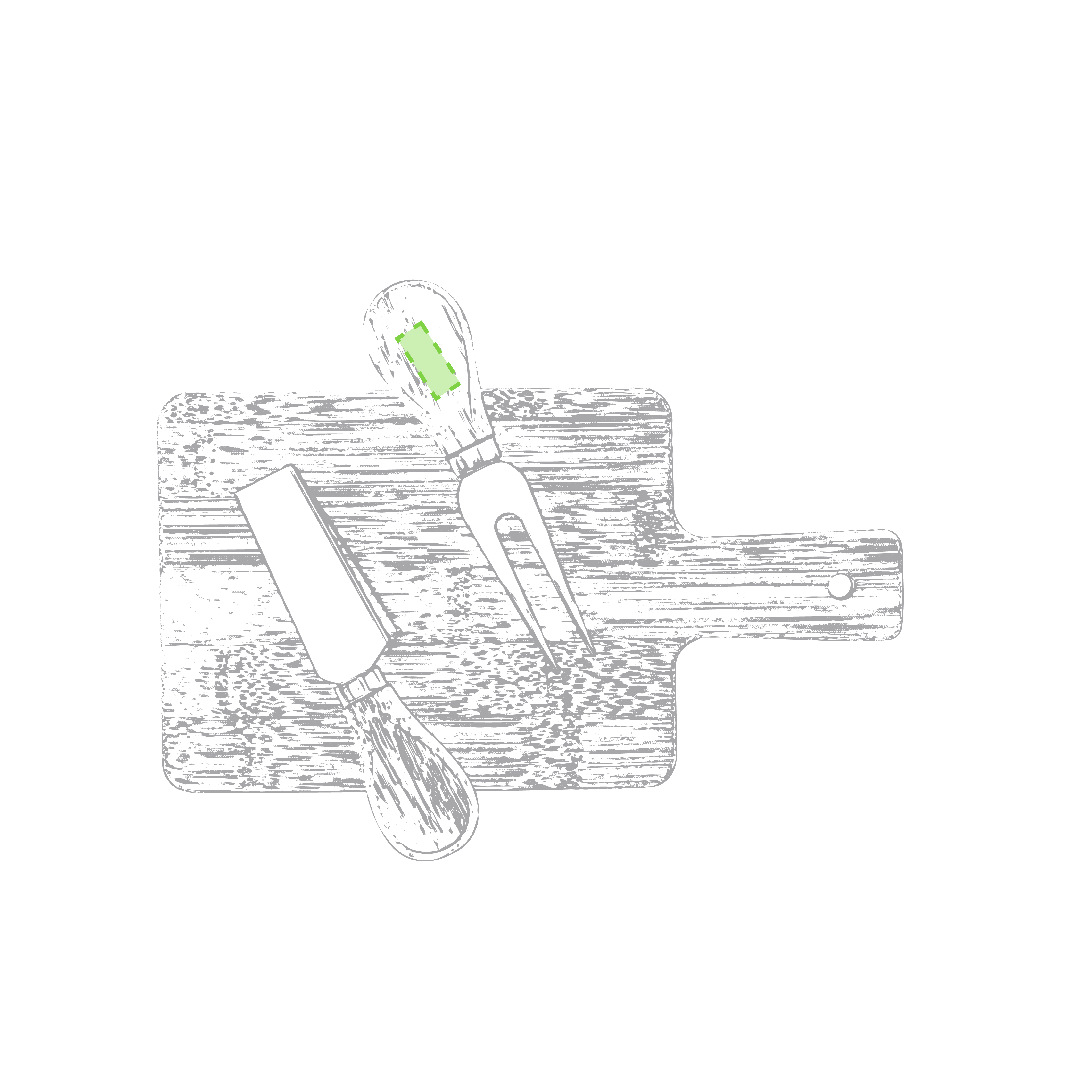 Utensil handle 2 side A
