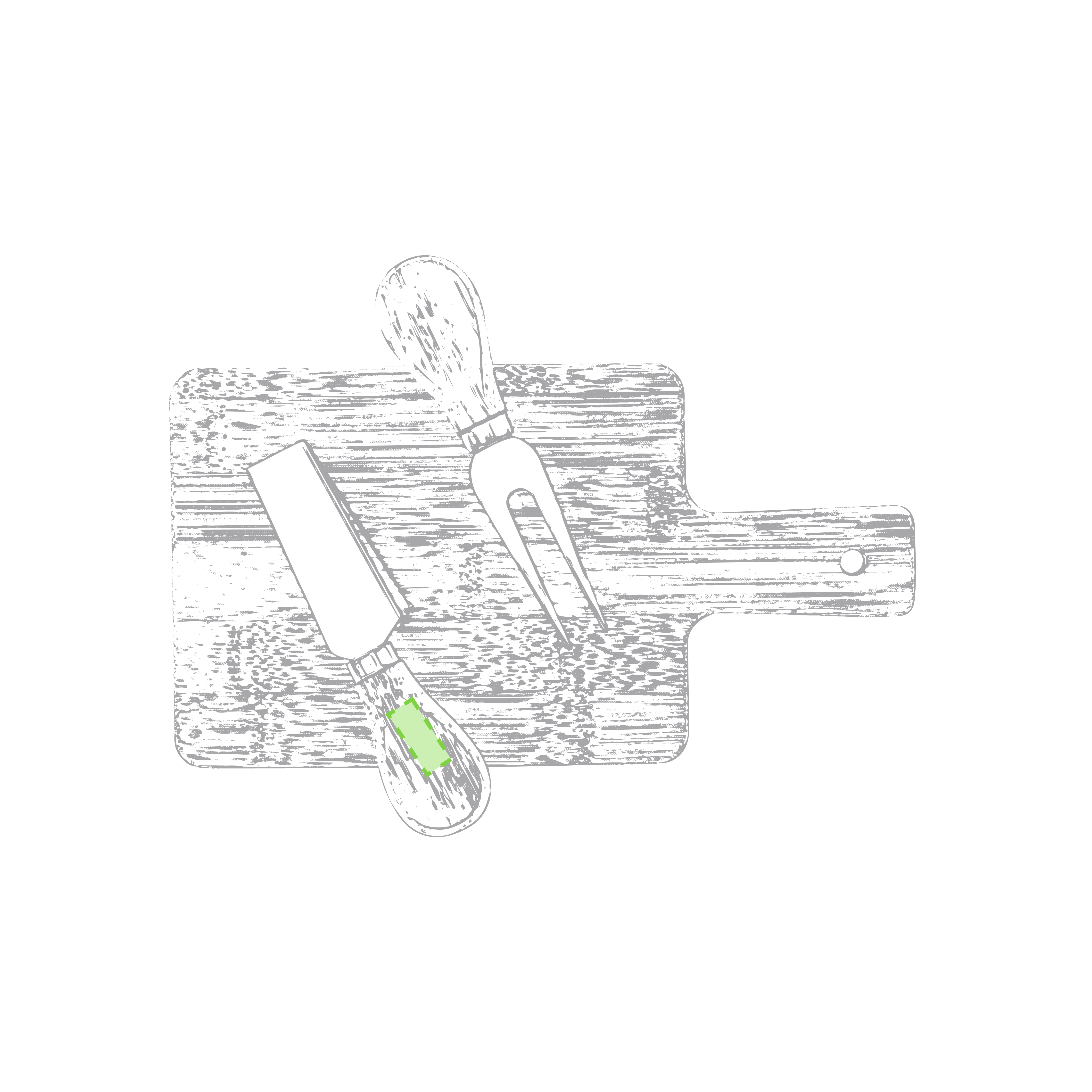 Utensil handle 1 side B