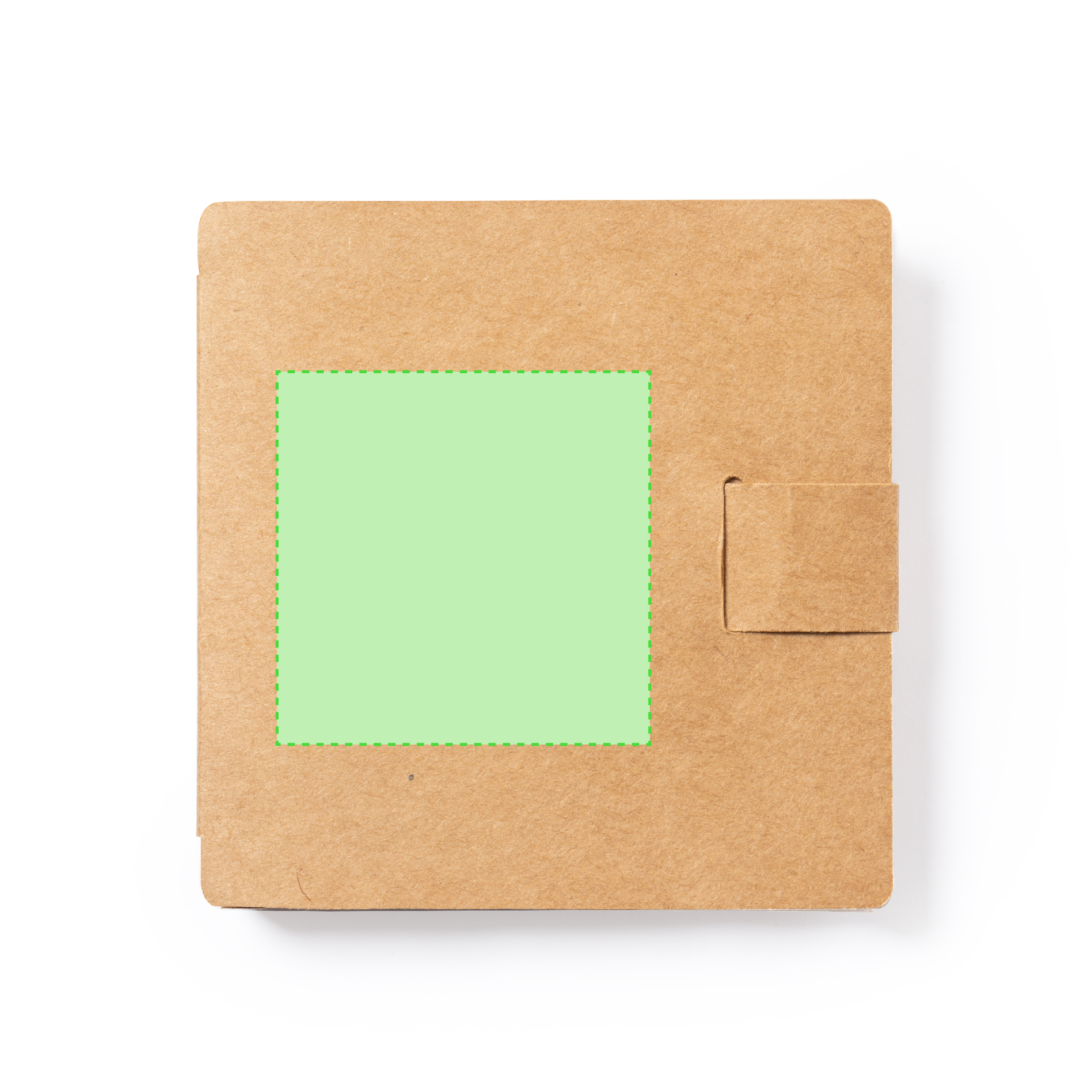 Centered on  lid