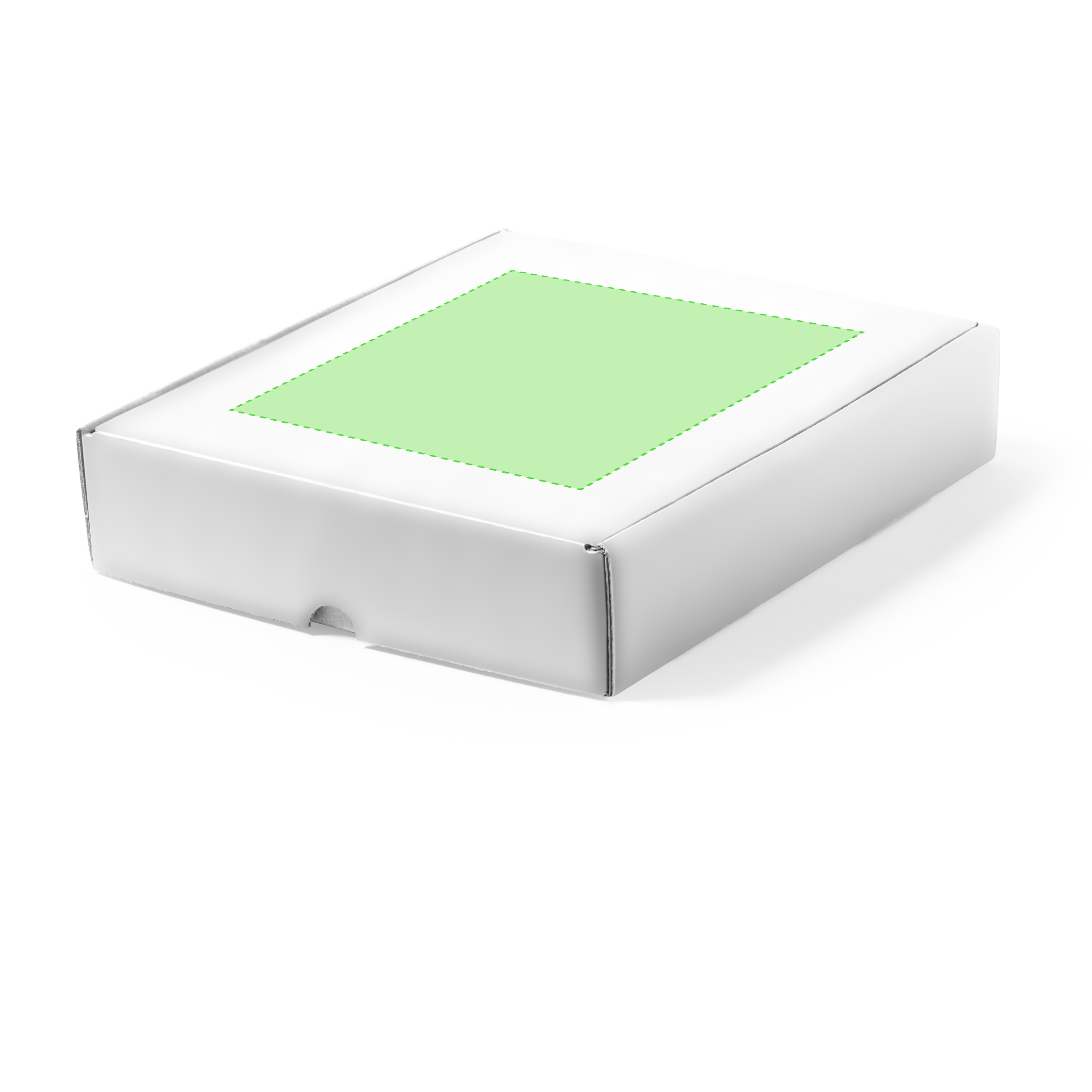 On the cover of the case