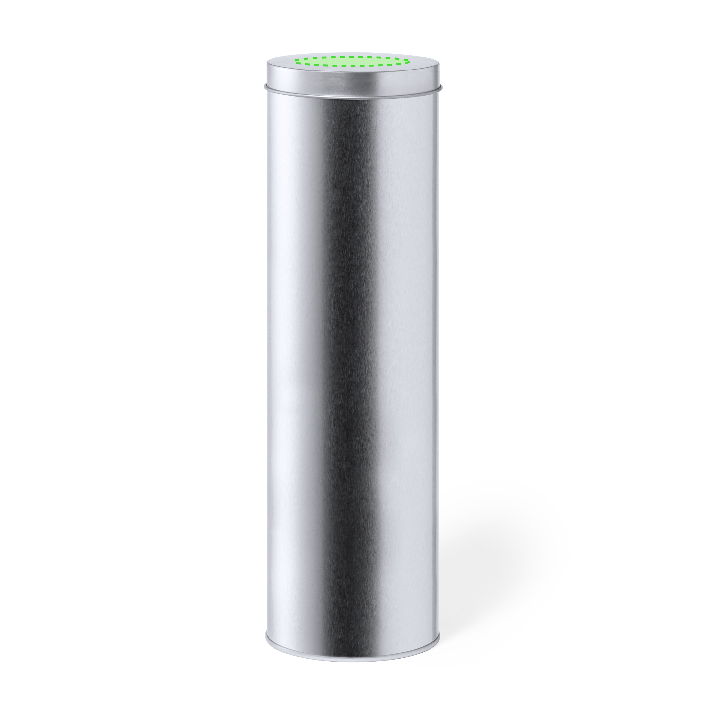 Centered on  lid