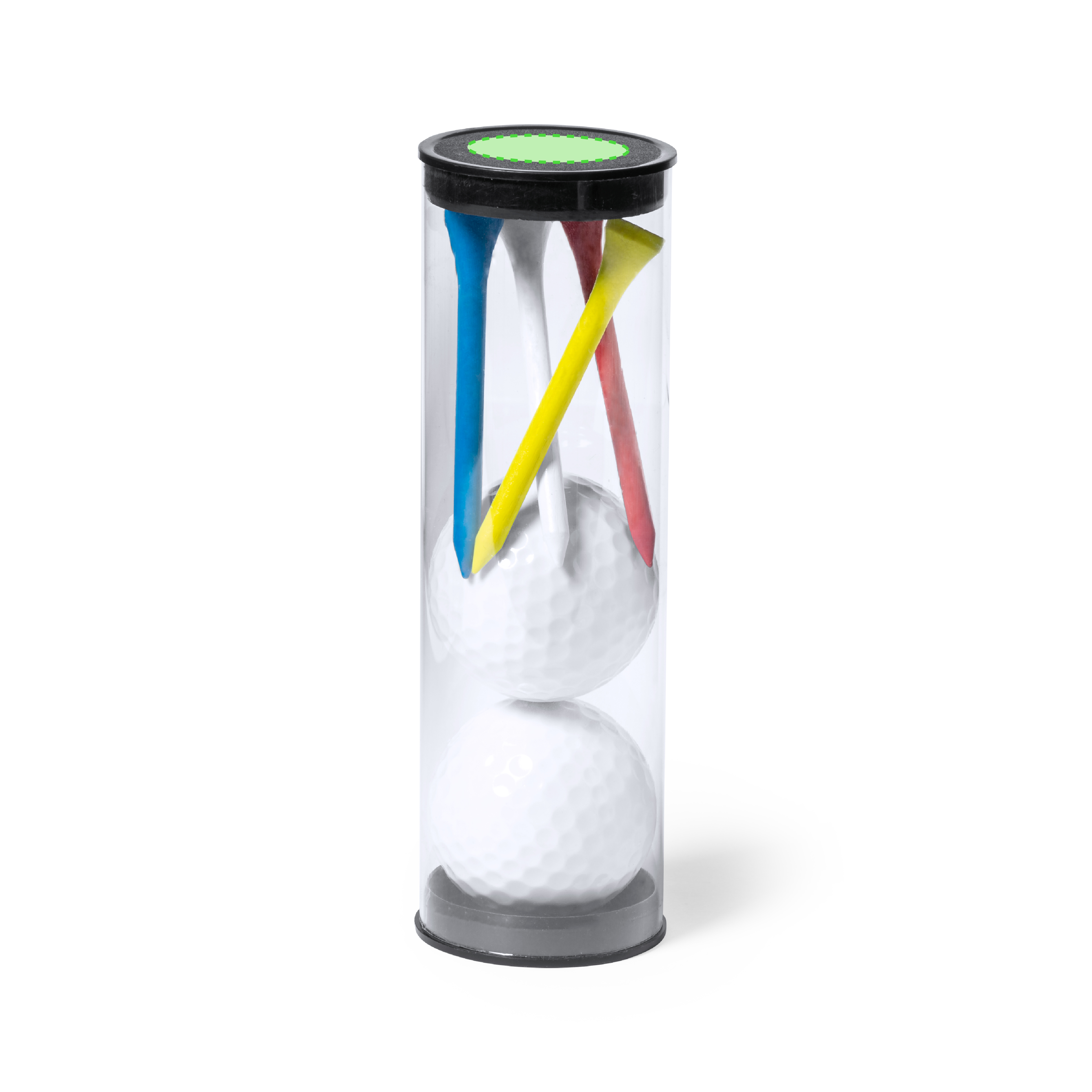 Centered on  lid