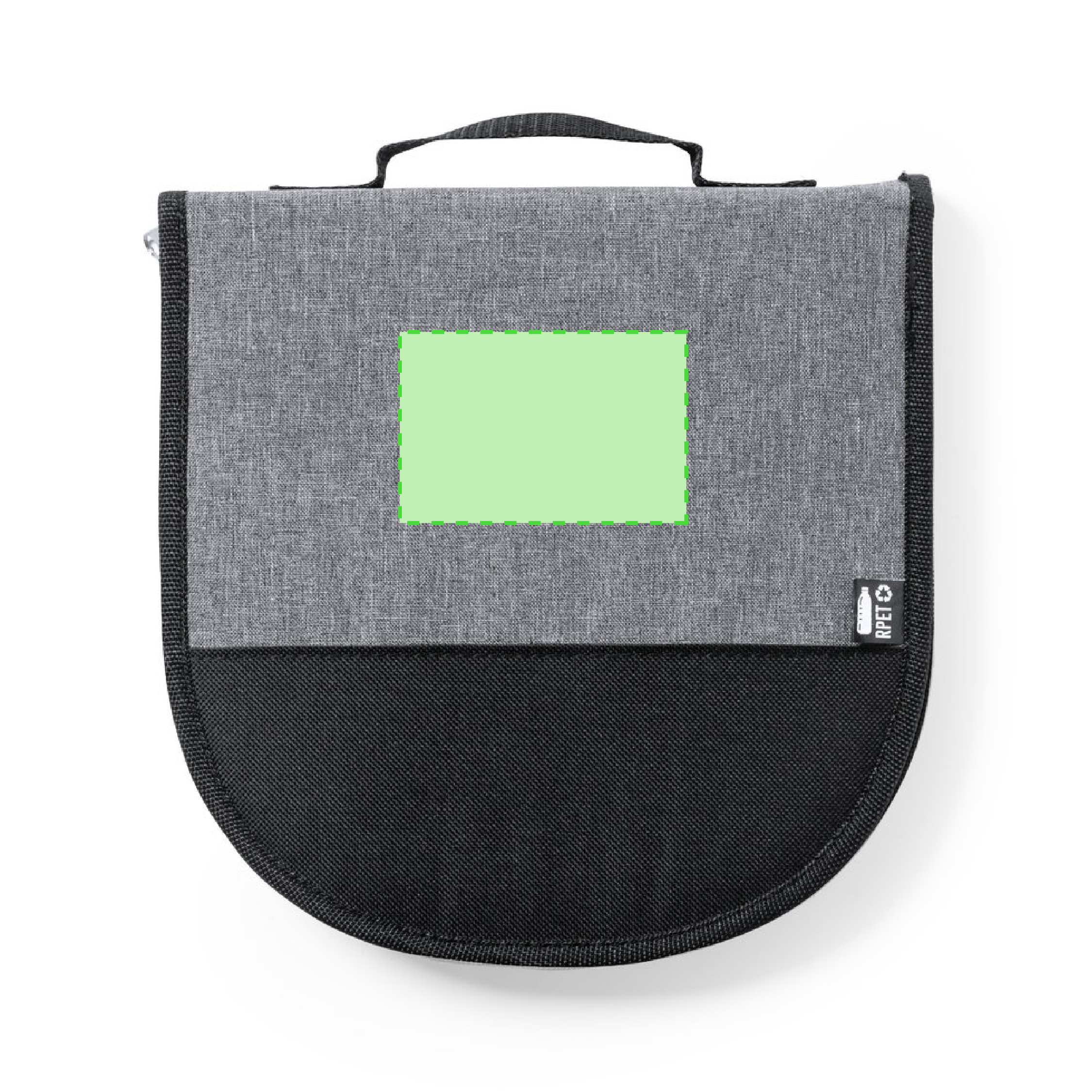 Centered on  lid