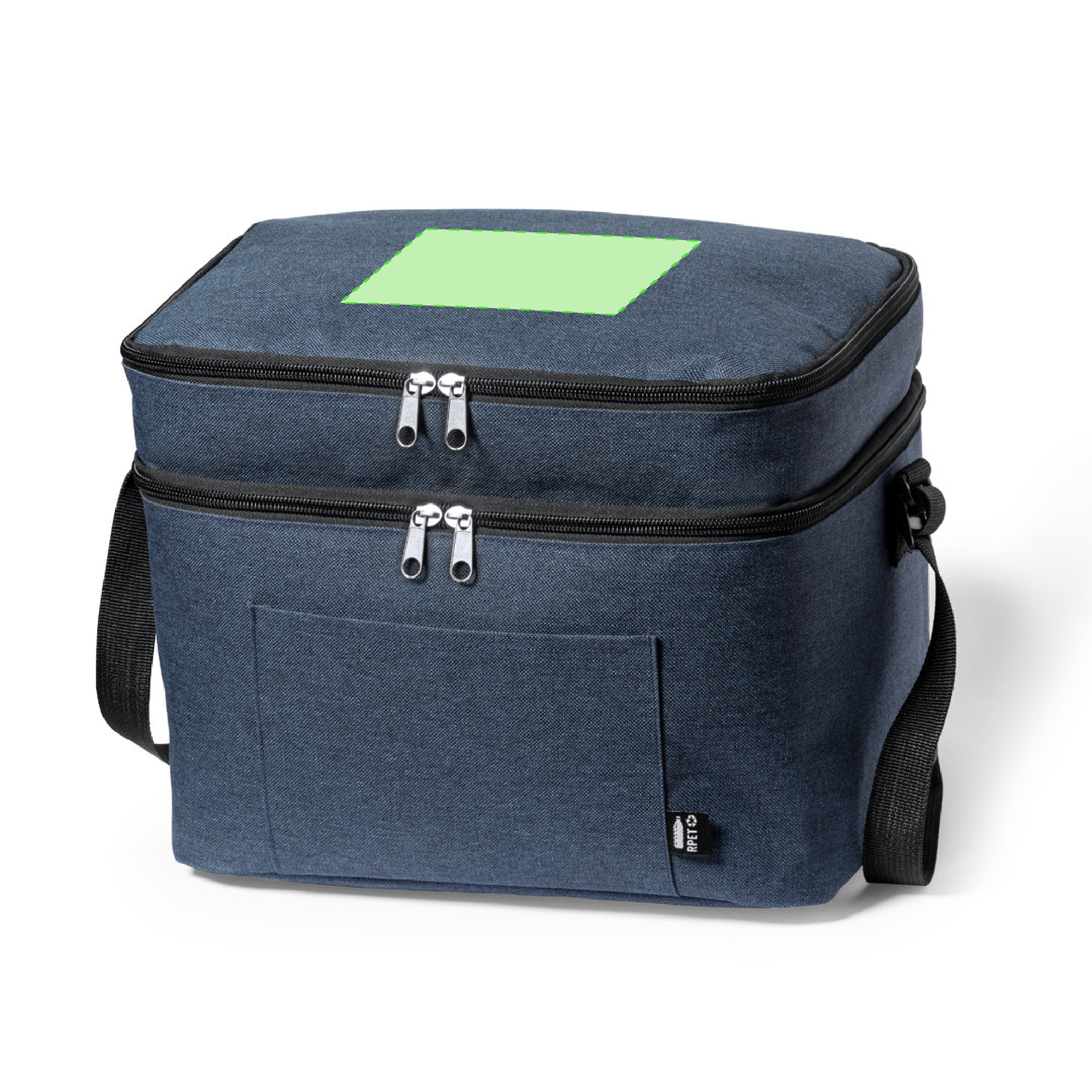 Centered on  lid