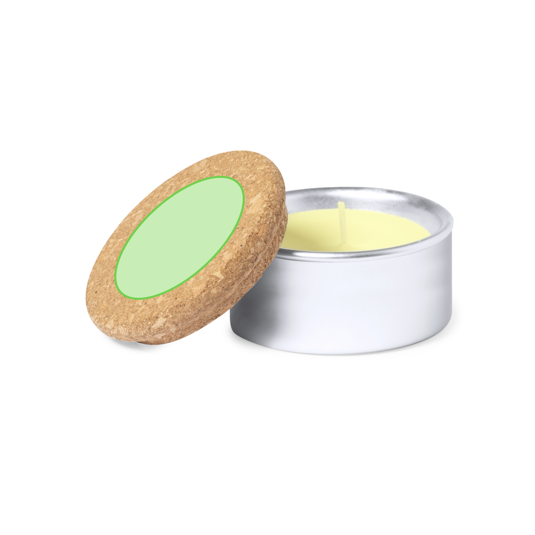 Centered on lid
