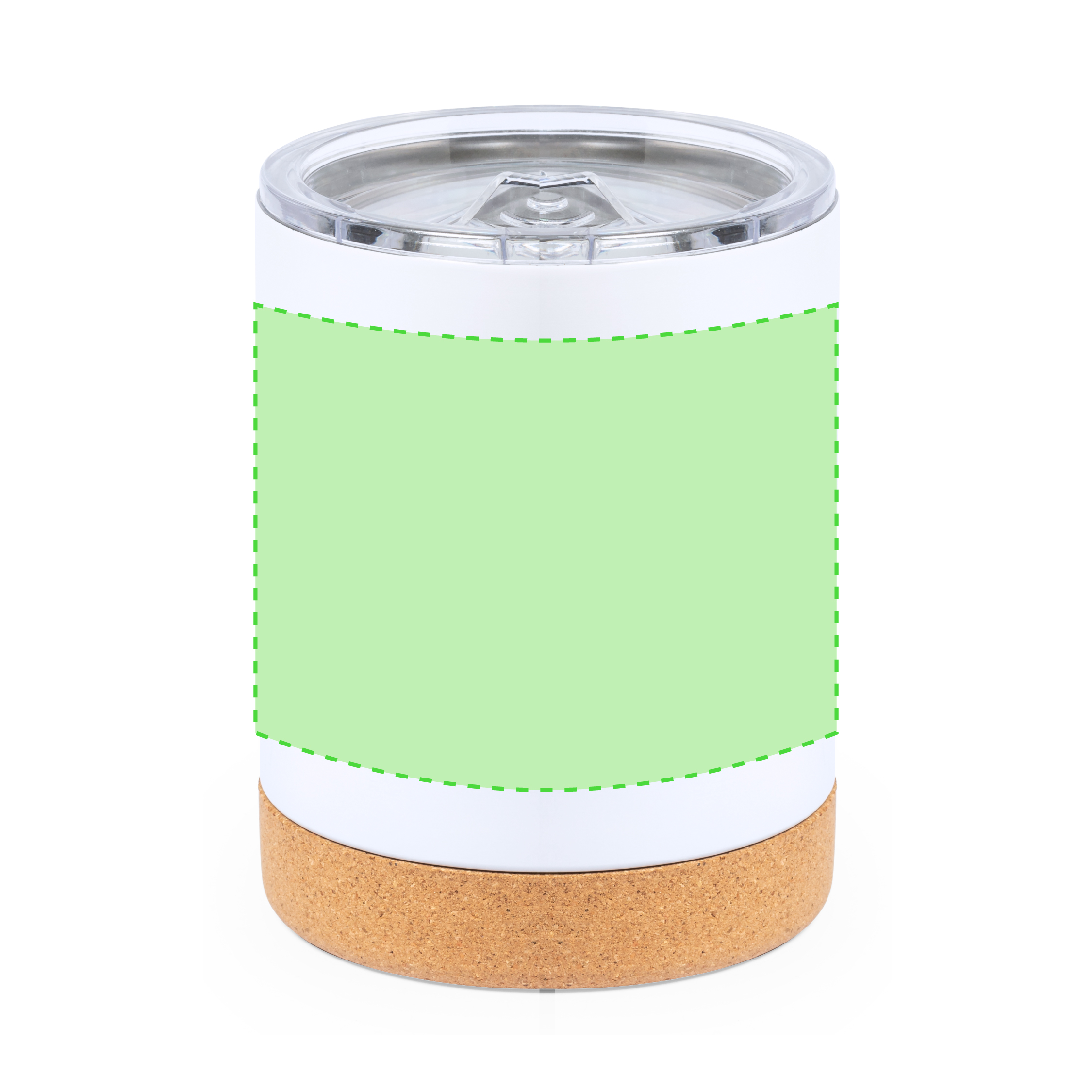 Centered around the cup