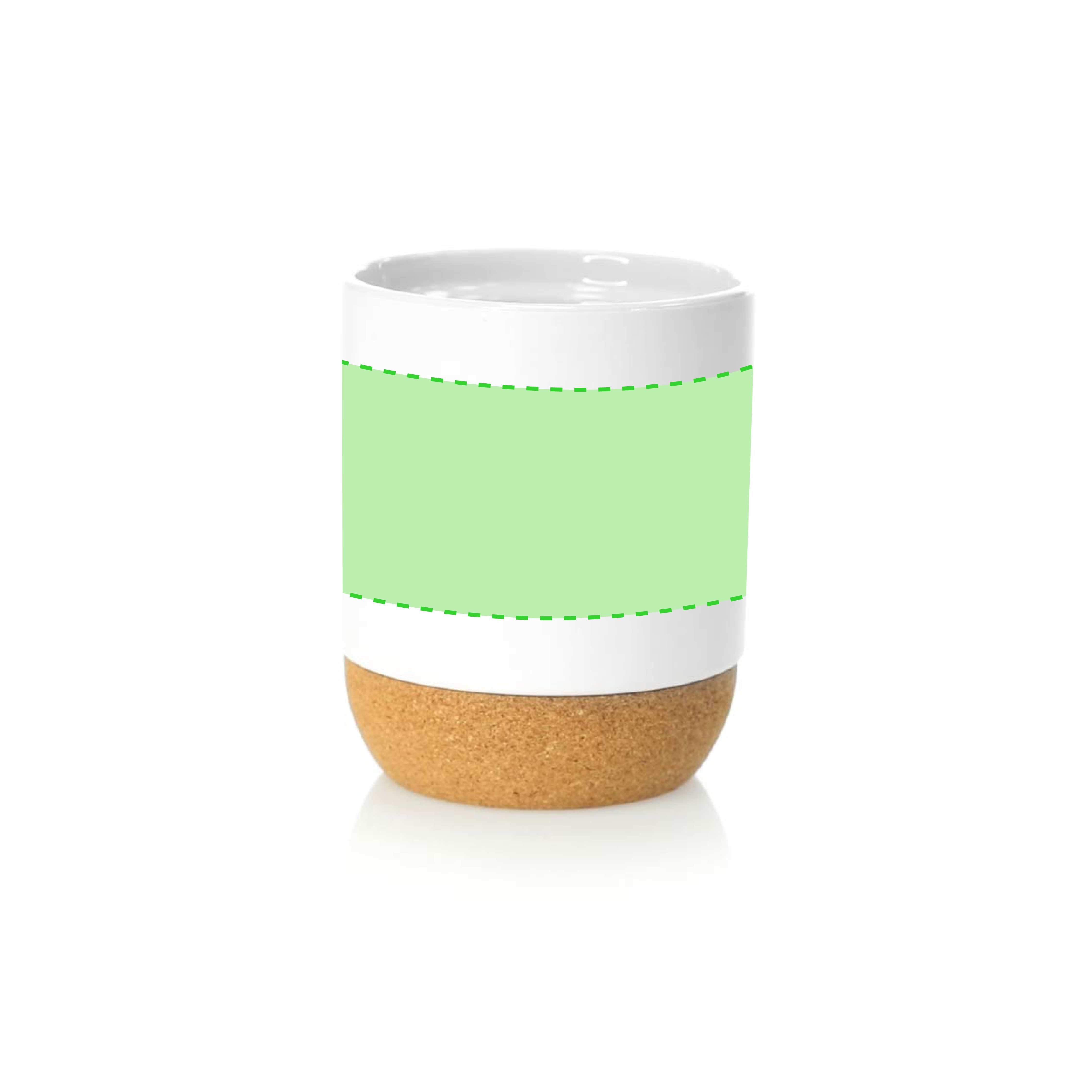 Around the cup