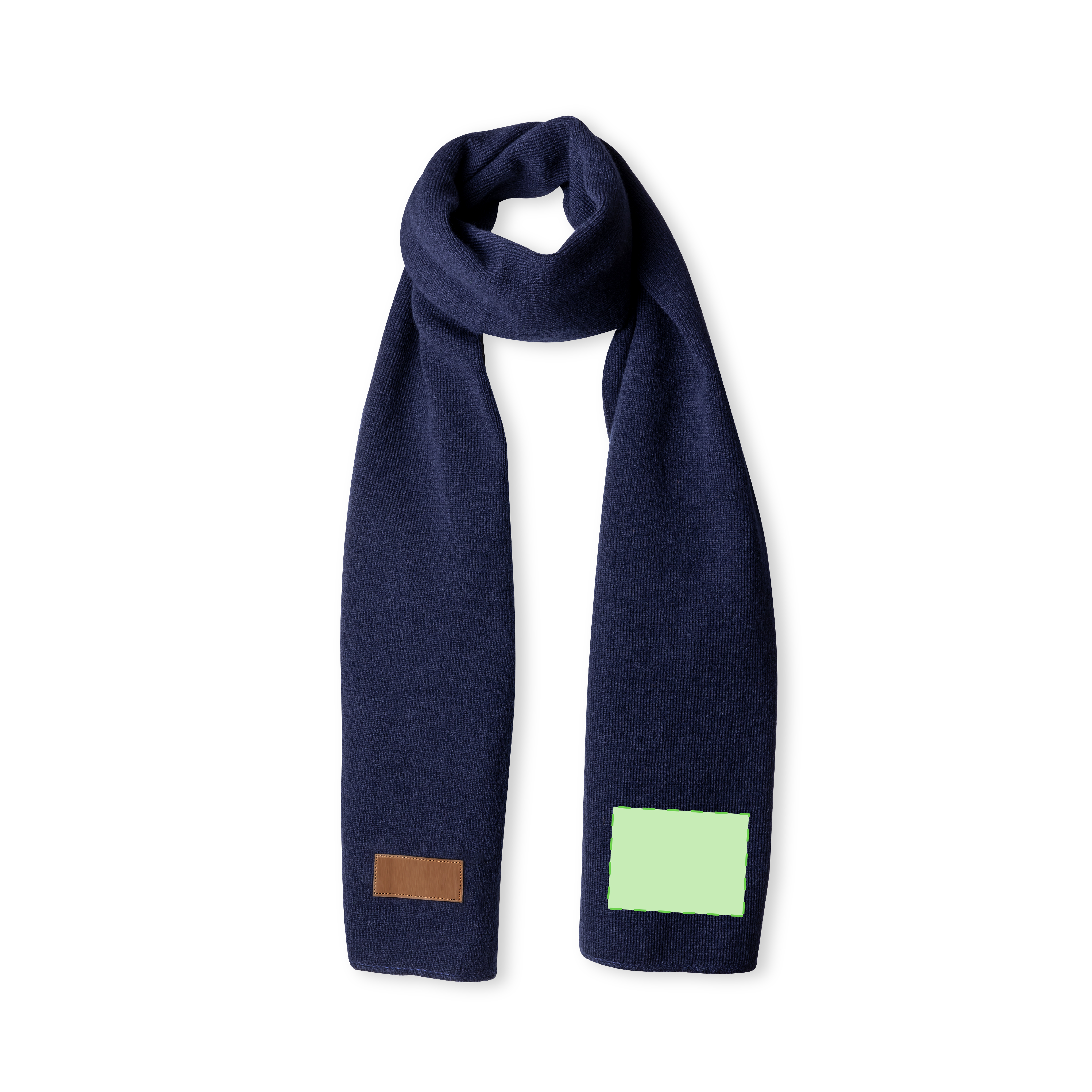 In the end of the scarf