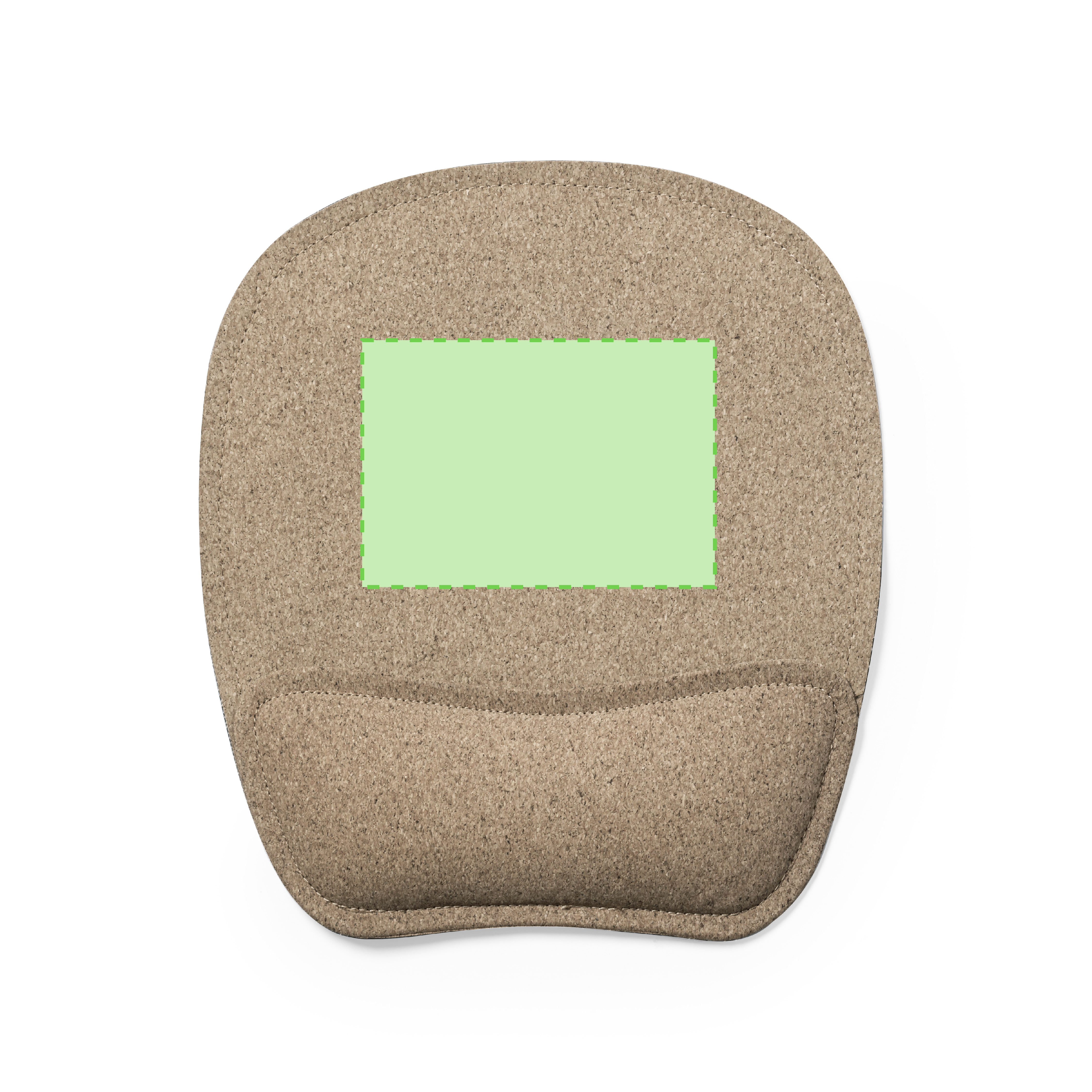 Centered in front