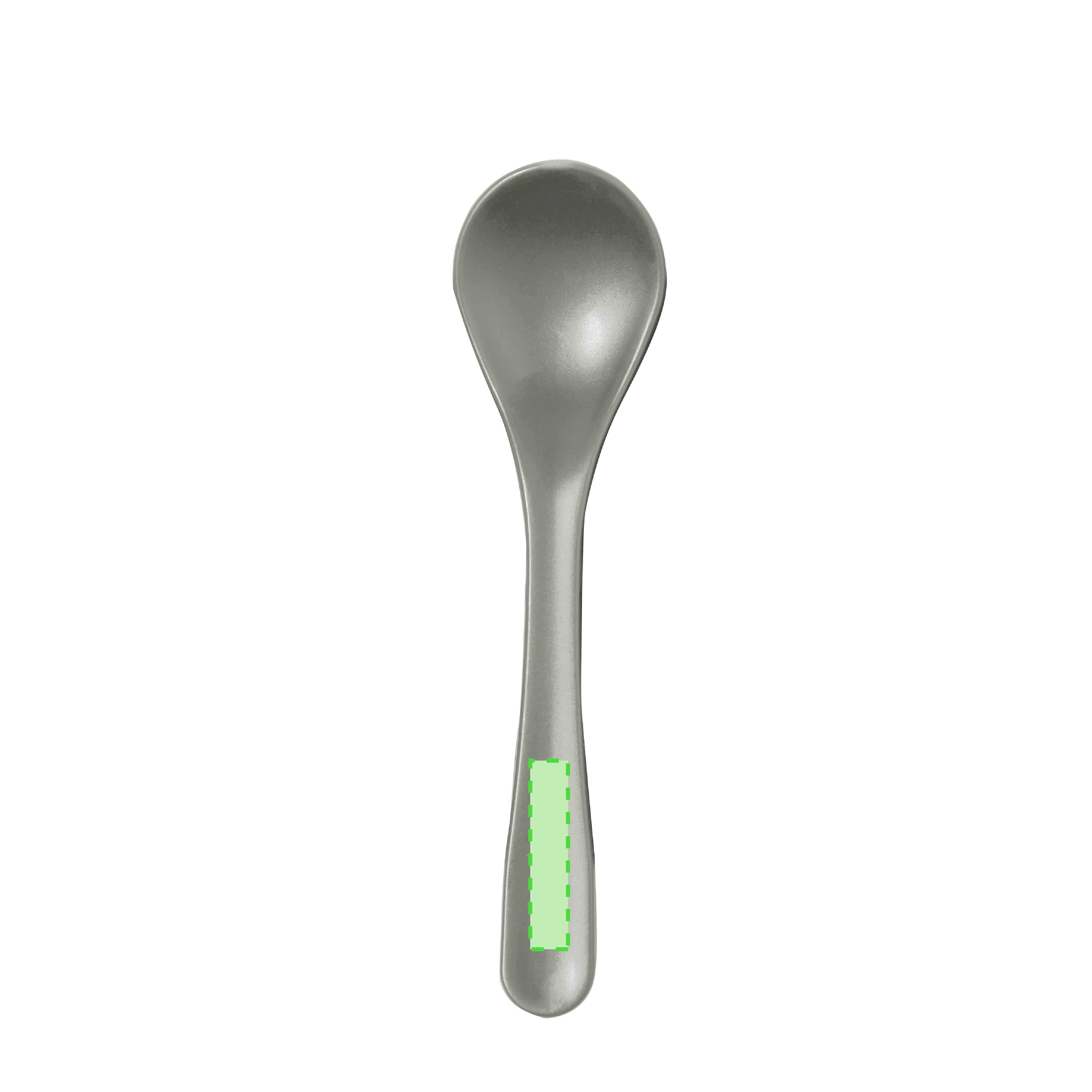 In the handle of a spoon