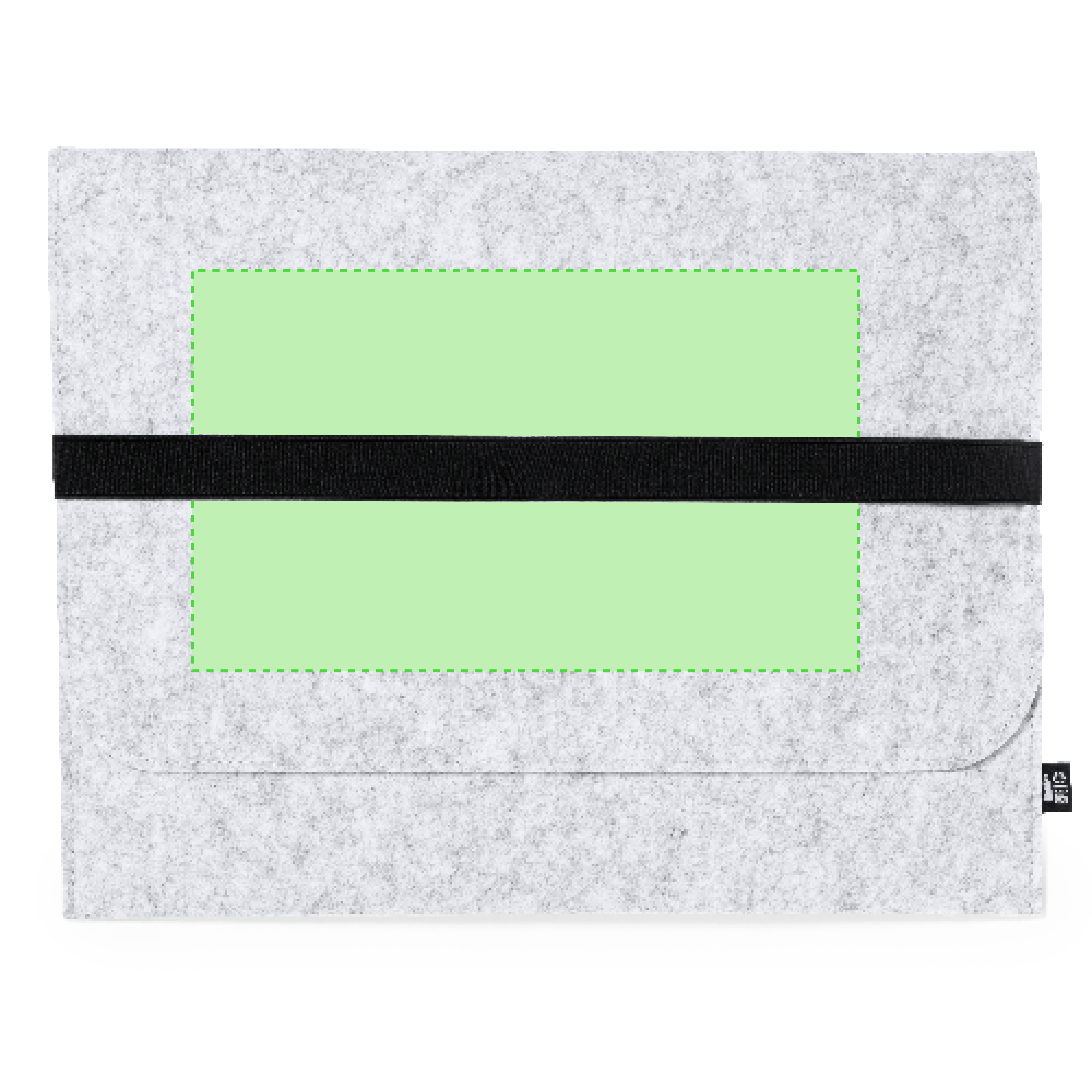 Centered on flap