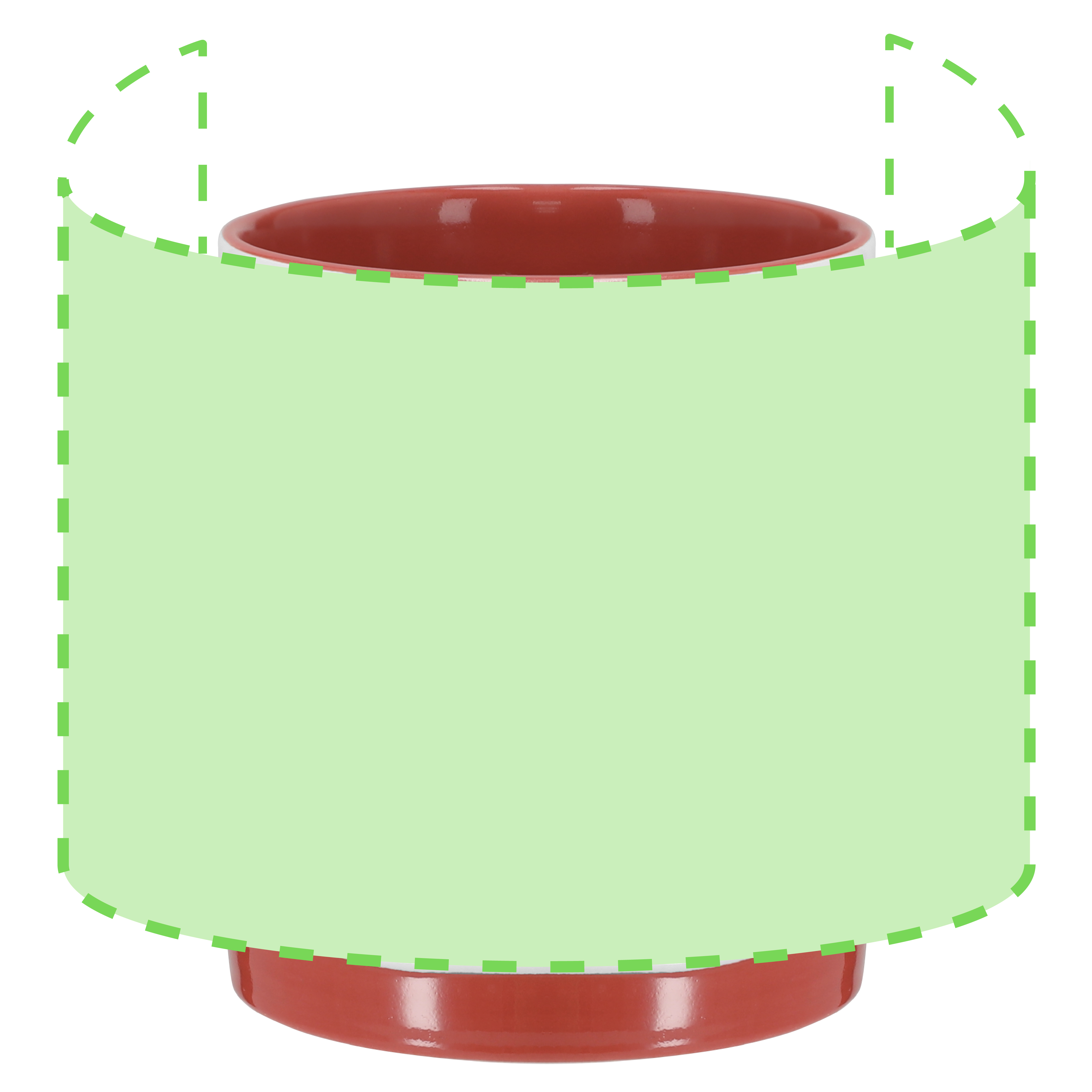 Around the mug