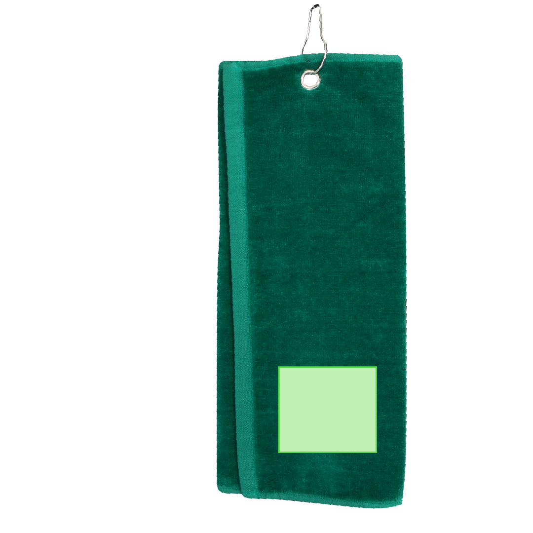 In a corner of the towel