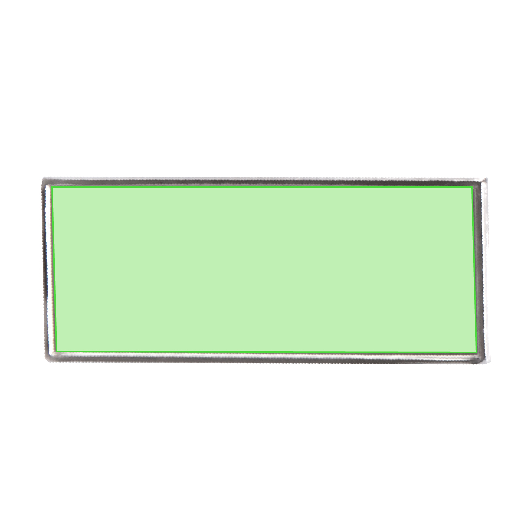 In the rectangular pin