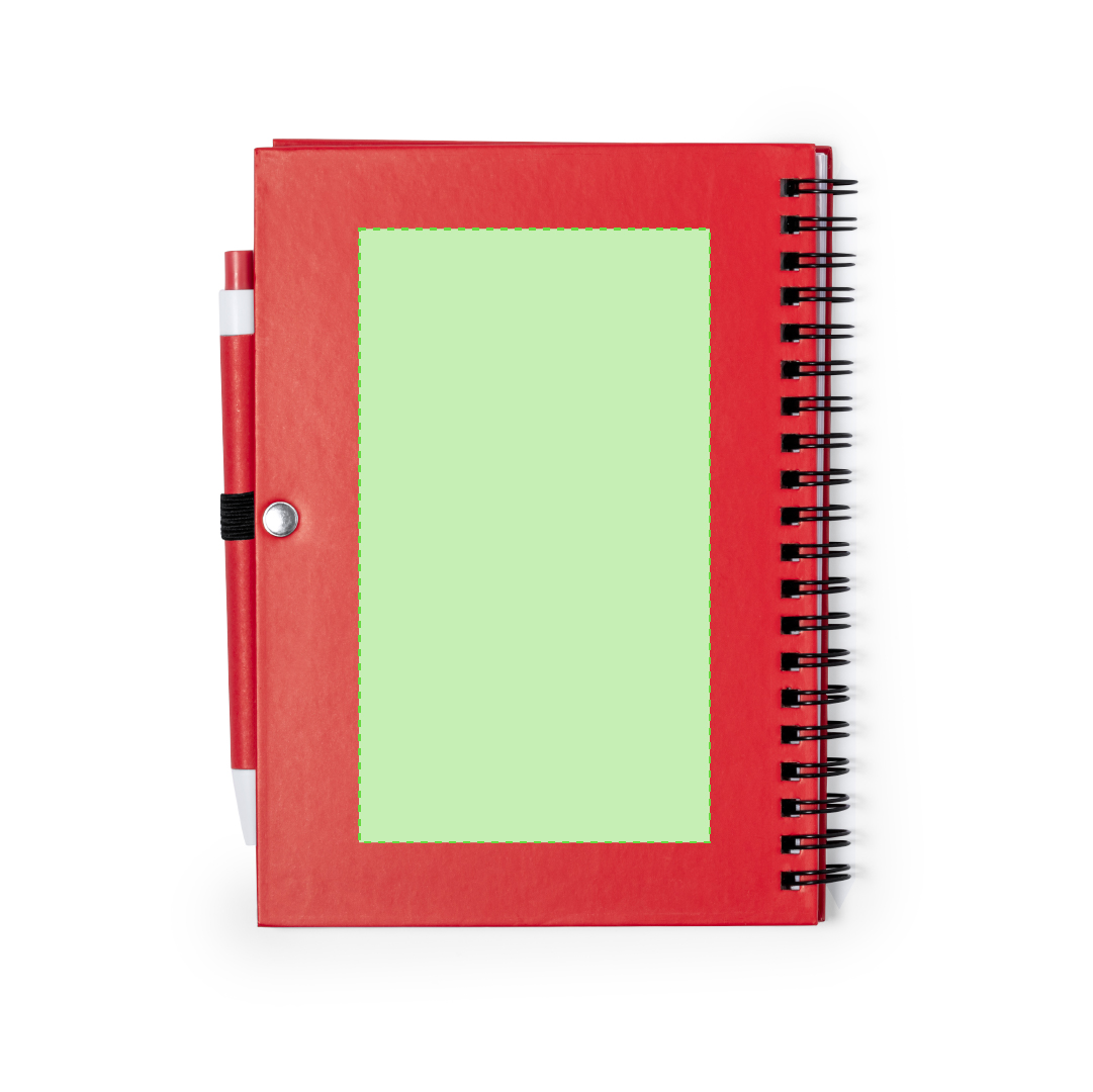 On the flip side of the notebook