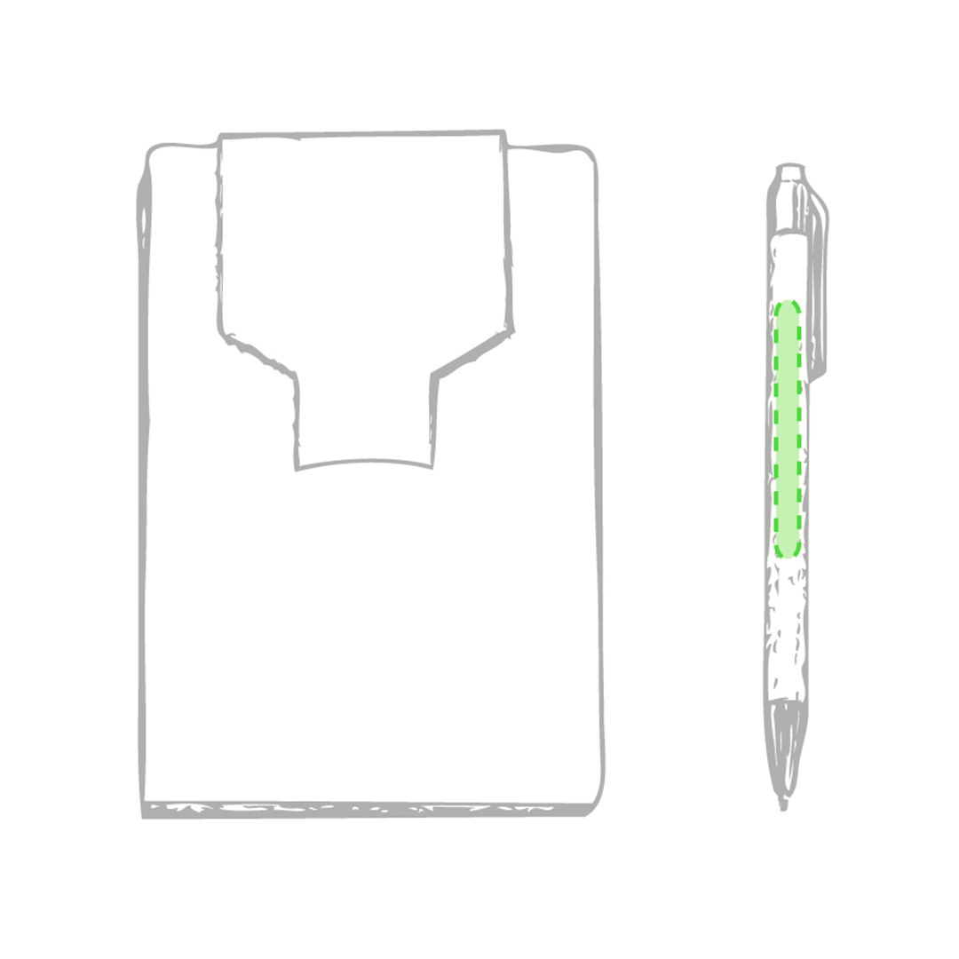 In the body of the pen