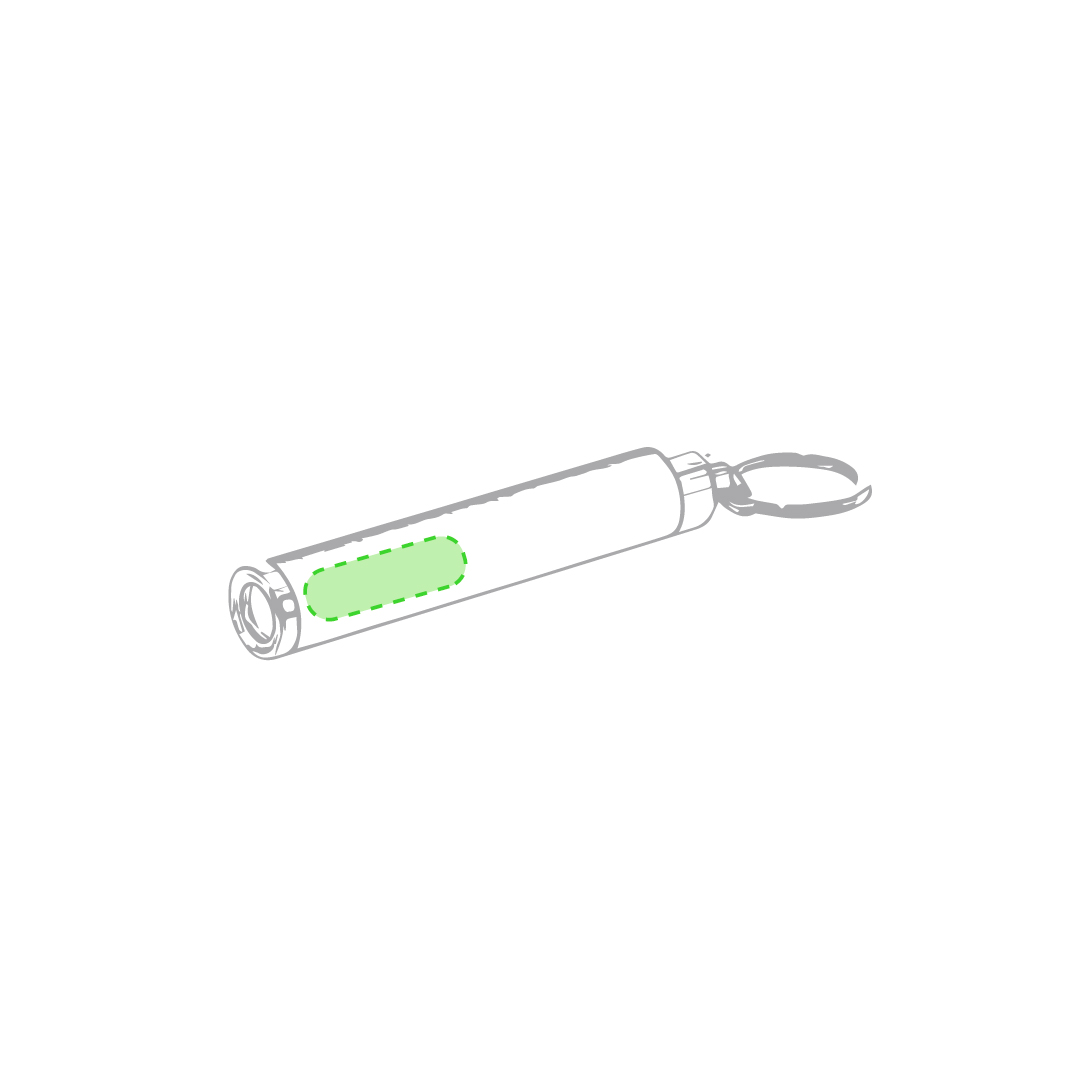In the body of the flashlight