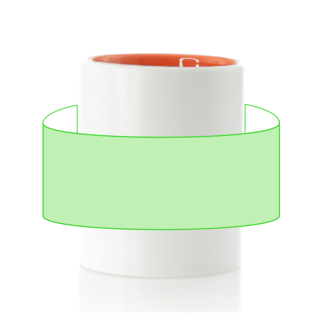 Around the cup