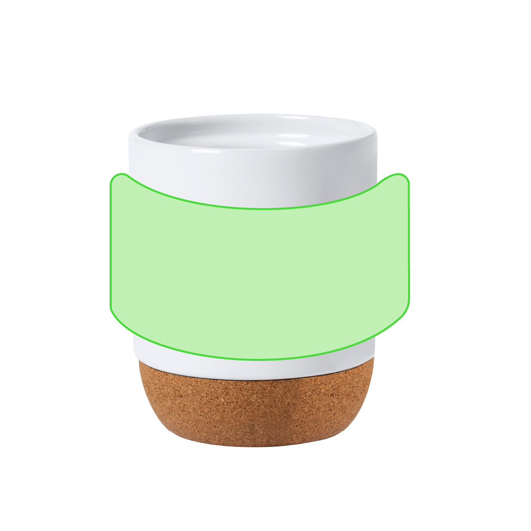 Around the cup