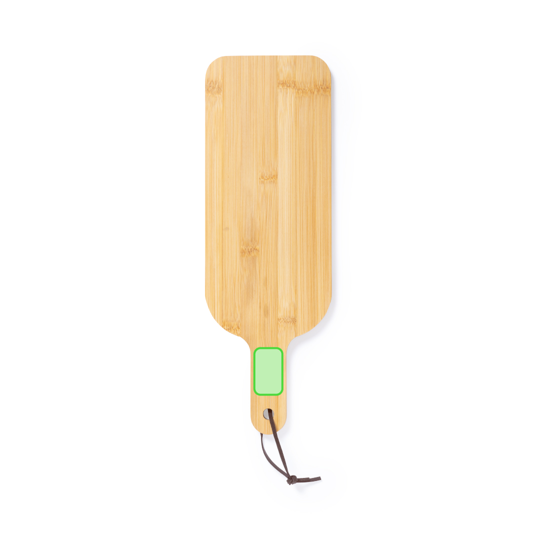 Centered on the handle