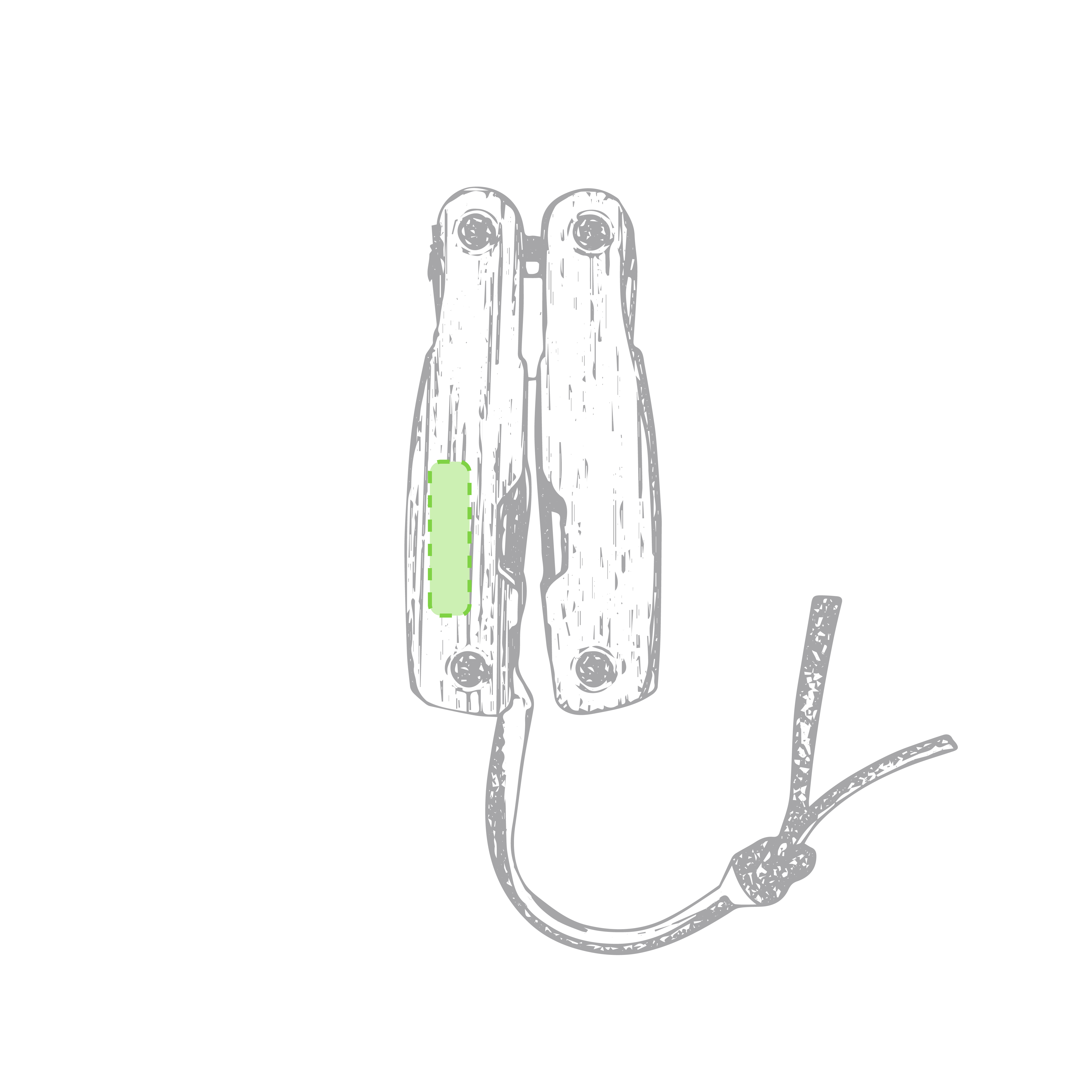 In the left handle