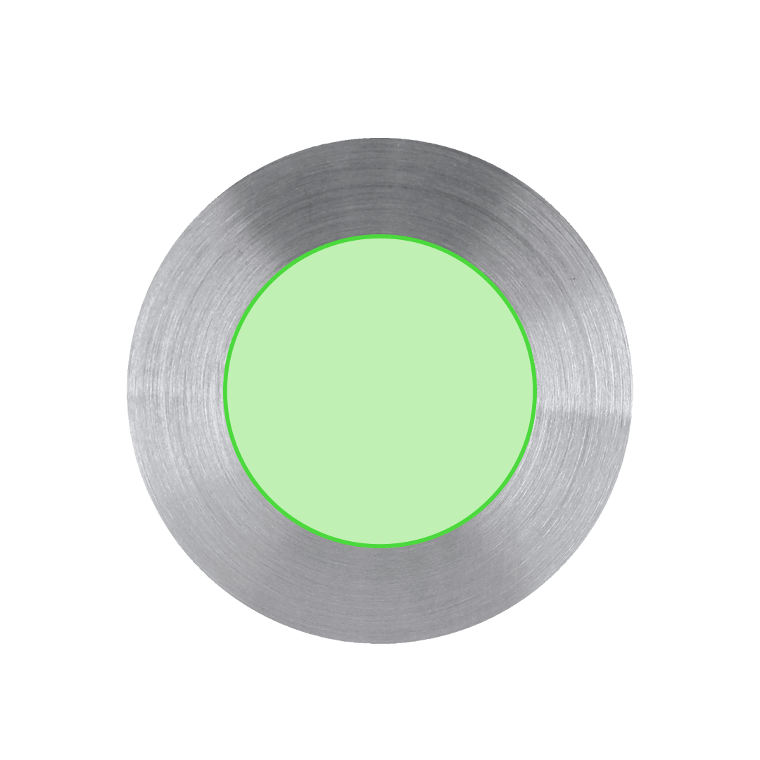 On the side of the drum cap