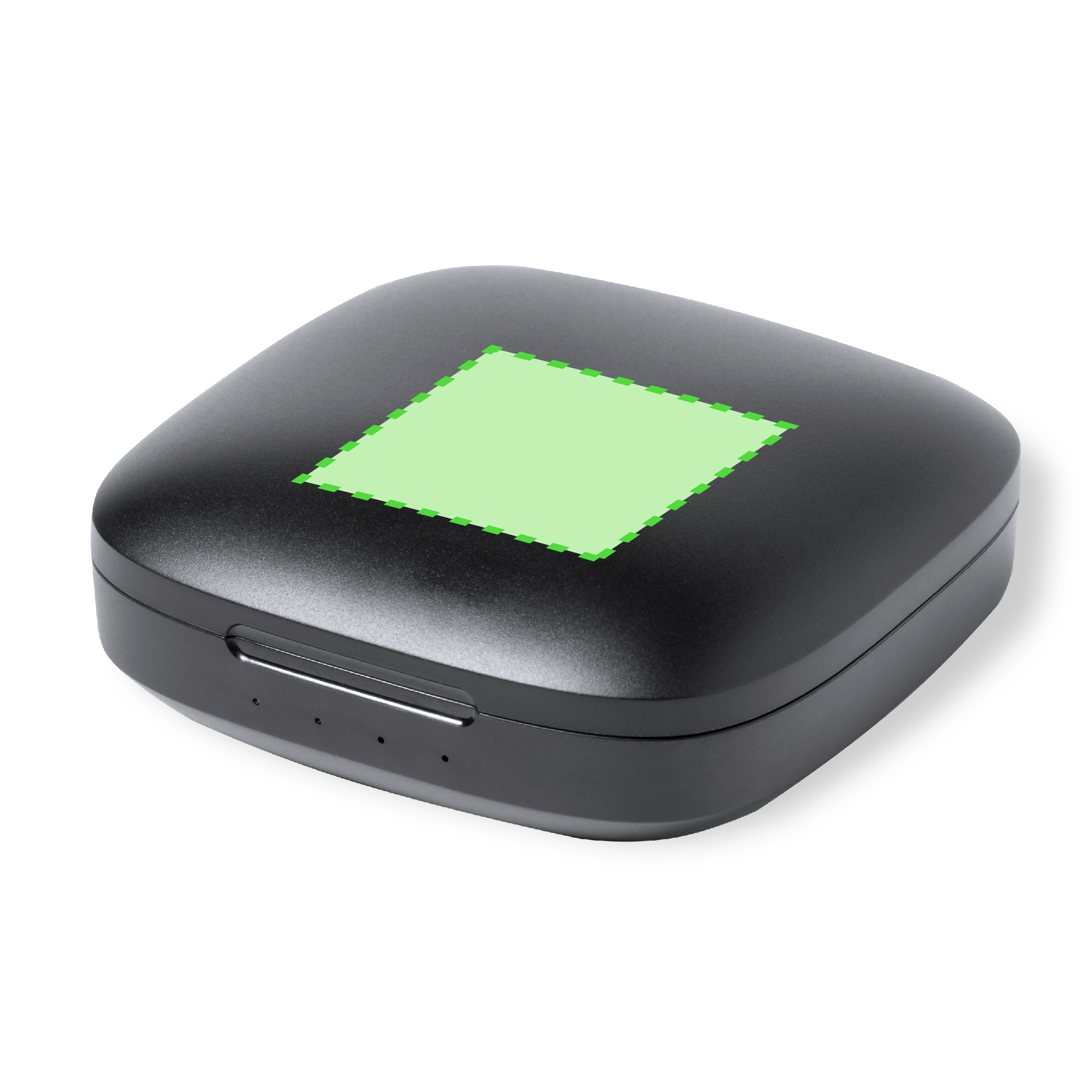 Centered on lid